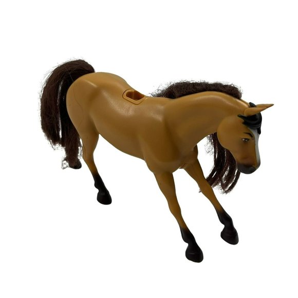 Toy Plastic Horses Lot of 4 Plastic Western Pretend Play Horses Blonde Brown - Picture 4 of 11